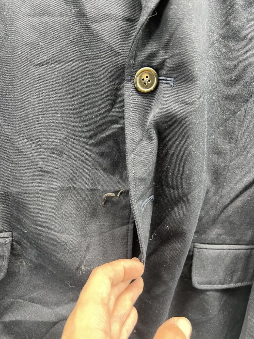 J.Crew Blazer Mens 44R Blue Two Button Sport Coat Jacket Casual Work Business - Picture 7 of 13